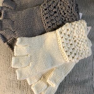 Fingerless gloves. Perfect condition. Never used.  TWO pairs!!! 💕